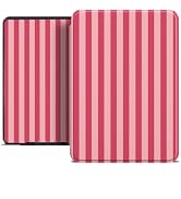 Kindle Case for 7" Kindle Paperwhite 12th Gen 2024 and 7” Colorsoft, Striped Kindle Cover with Ha...