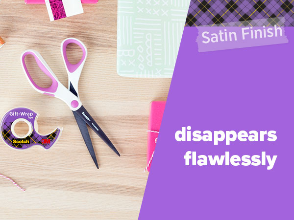 Scotch Gift Wrap Tape disappears flawlessly
