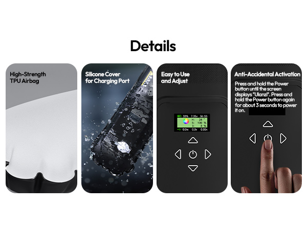 TPU material, waterproof, LCD display screen, anti-accidental activation button