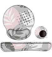 Lauspuck Keyboard Wrist Rest, Ergonomic Mouse Pad Wrist Support, Memory Foam Wrist Rest, Anti-Sli...