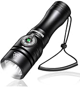 Wurkkos DL02 Scuba Diving Light,3000 Lumens 6500K Dive Light with Rotary Magnetic Switch,IPX8 Wat...