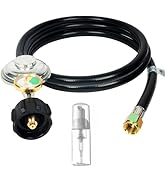 Propane Regulator Hose with Propane Tank Pressure Gauge for Weber Blackstone 28''/36'' Grills, Ga...