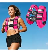 Zikopomi Weighted Vest Woman Man, 6lb/8lb/12lb/16lb/20lb/25lb/30lb Weight Vest with Reflective St...
