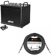 JOYO DC-15S Digital Modeling Combo Amplifier Bundle with CM-04 Mono 6.35mm Instrument Cable Strai...