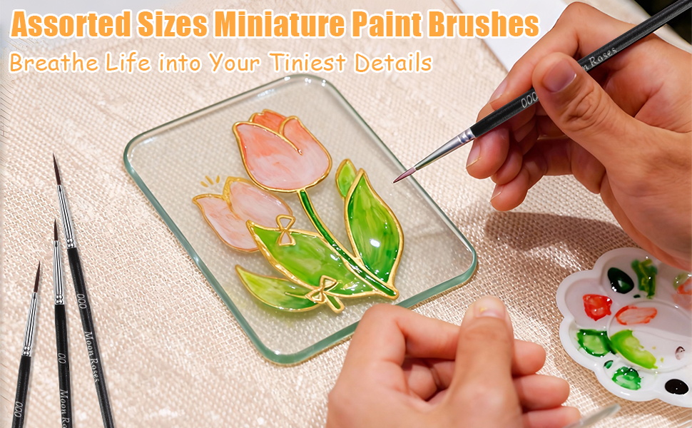 Assorted Sizes Miniature Paint Brushes Breathe Life into Your Tiniest Details