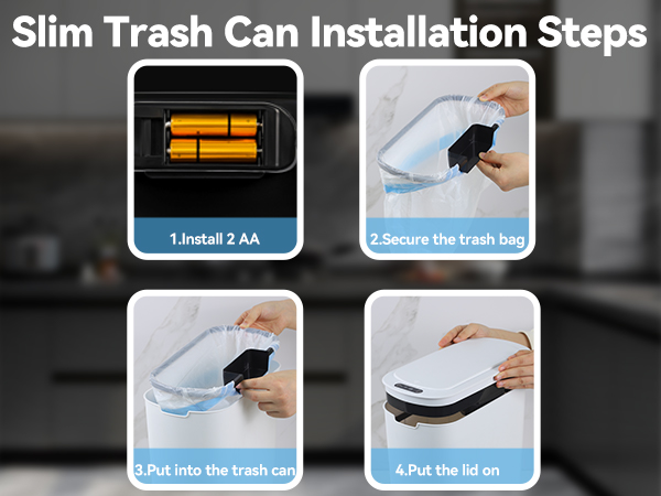 Slim Trash Can