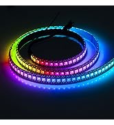 BTF-LIGHTING RGBW RGB+Warm White SK6812 (Similar WS2812B) Individually Addressable 3.2ft 144LEDs/...