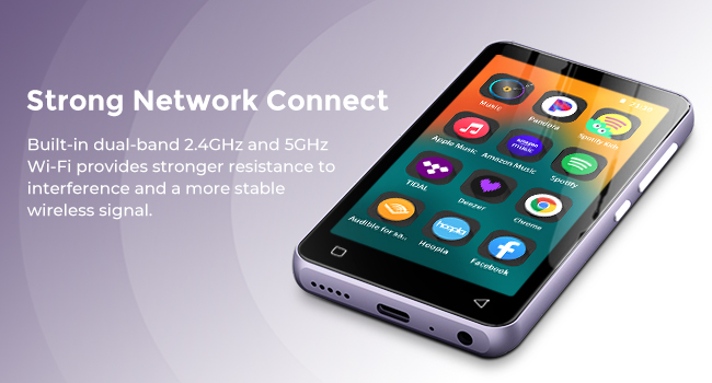 mp3 player with bluetooth and wifi