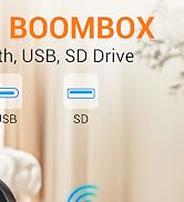 portable cd player boombox am fm radio with bluetooth