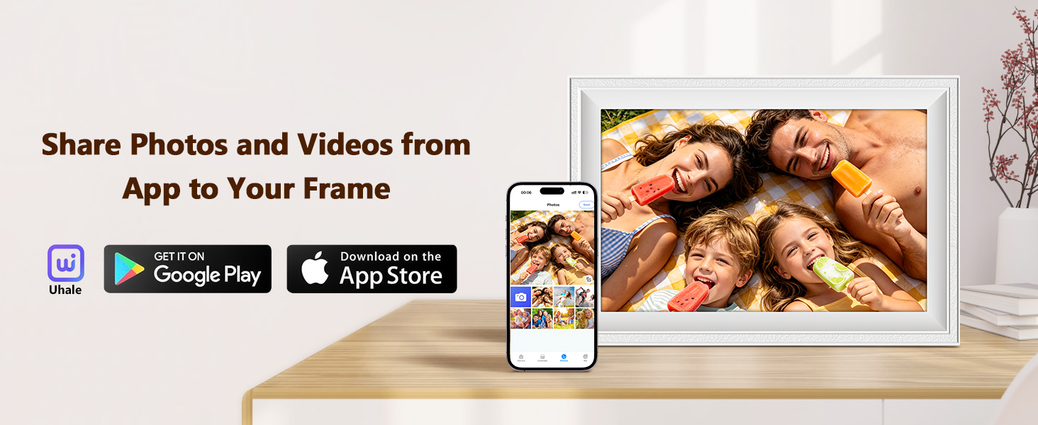Download the app about digital photo frames