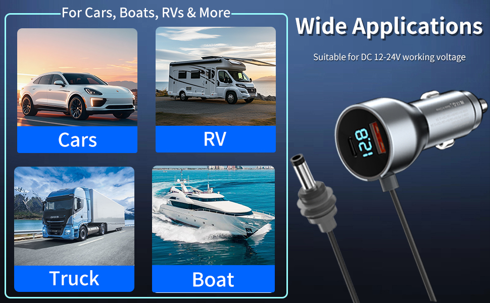 Wide Applications,Suitable for DC 12-24V working voltage