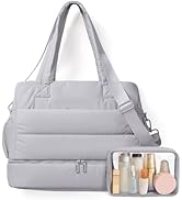 OYLOLA Gym Bag for Women Travel Bag Puffer Duffle Bags Large Carry On Weekender Bags Lightweight ...