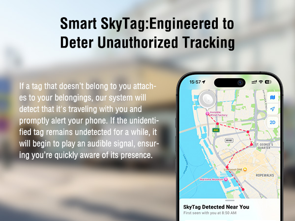 4smarts SkyTag Plus Apple Find My Tracker Bluetooth Locator Wallet/Key/Luggage Finder