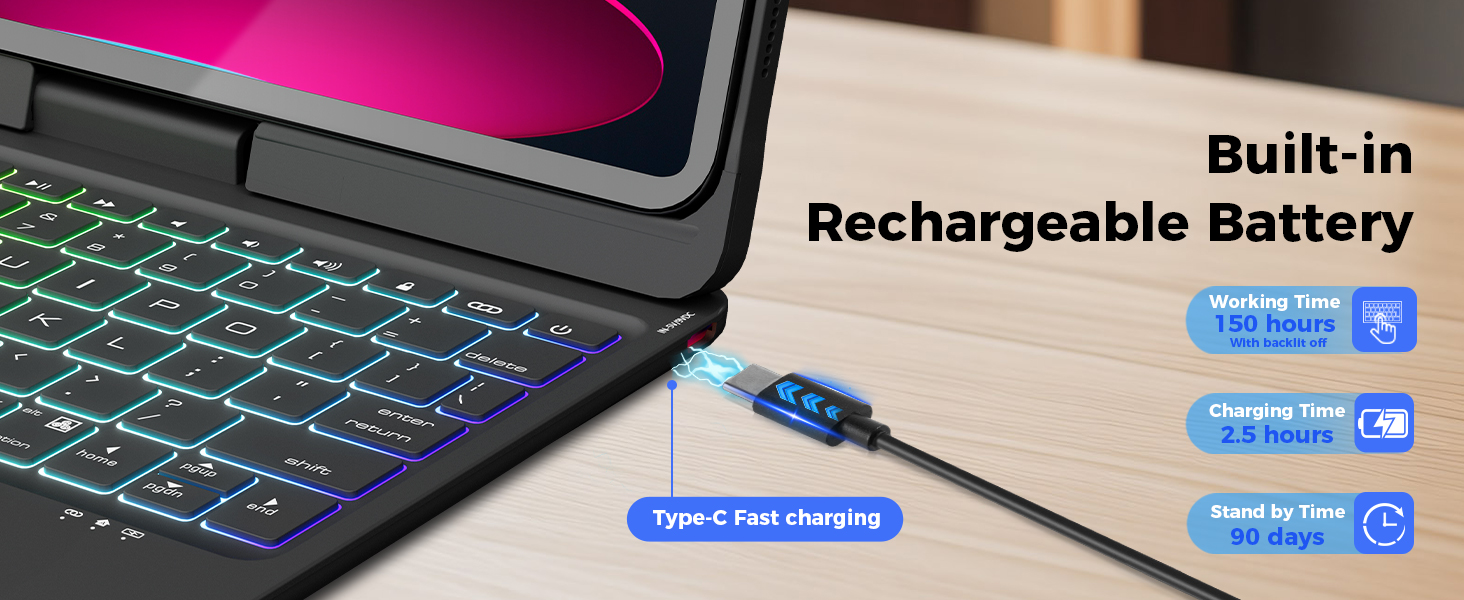 ipad 10th generation case with keyboard keyboard for ipad 10th generation ipad air 11 inch keyboard