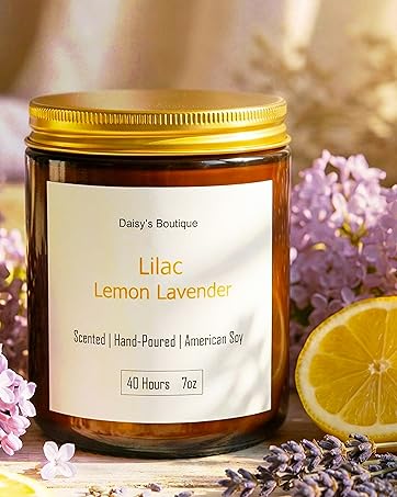 Scented Candles for Home Aromatherapy Candle Gift Present Set Soy Wax Long Lasting