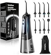 Cordless Water Dental Flosser for Teeth, with 8 Jet Tips, 300ML Tank Oral Irrigator Portable with...