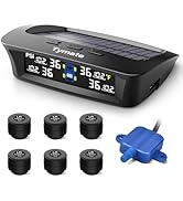 Tymate RV Tire Pressure Monitoring System, Solar Charge TPMS, 6 Sensors &amp; 5 Alarm Modes, M12-3 20...