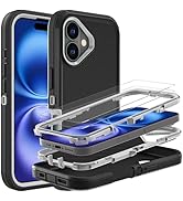 YKHJKLEC for iPhone 16 Case, Military Grade 3 in 1 Heavy Duty Shockproof/Drop Proof/Dust Proof Ca...