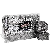 Scouring Pad 50 Gram Stainless Steel [12 Pack] Large Stainless Steel Scrubbers Industrial &amp; Comme...