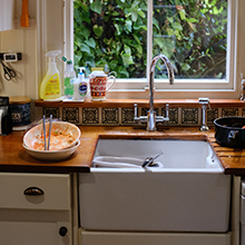 Clean Dishes and Other Surface in Kitchen