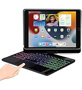 LENRICH Keyboard case for iPad 9th Generation 10.2 inch 2021/ 8th Gen 2020/7th 2019/iPad air 3rd/...