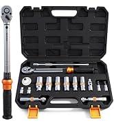 ELEAD 16-Piece Spark Plug Socket Set, 3/8" Drive Swivel Magnetic Spark Plug Removal Tool Kit with...