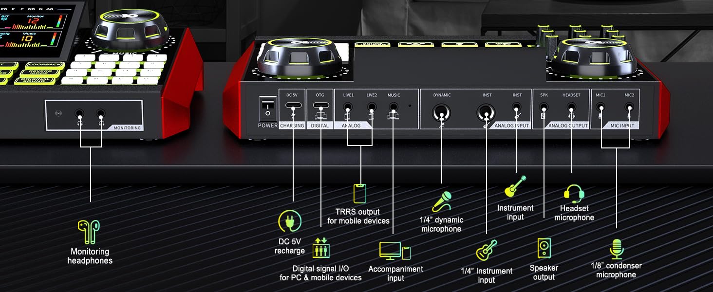 live sound card audio mixer sound mixer audio mixers xlr interface audio interface for mac
