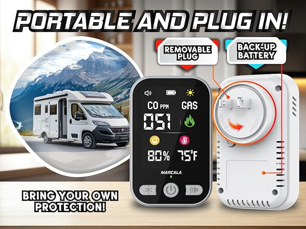 carbon monoxide sensor and smoke alarm