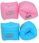 2 Pack Arm Floaties for Kids and Adults- Inflatable Floaties for Kids 6-12yrs, Blow up Water Wing...