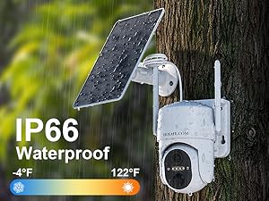 Off grid security camera no wifi features pro-level IP66 waterproof