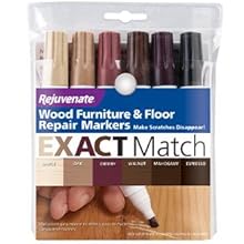 Rejuvenate 6pk EXACT Match Natural Wood Furniture &amp;amp; Floor Repair Markers