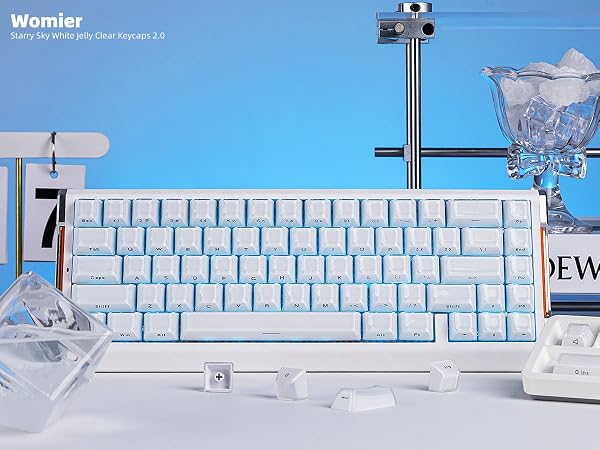 Translucent Crystal Keycaps, Jelly Clear Keycaps