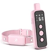 BOUSNIC Shock Collar for Dogs - Waterproof Rechargeable Dog Electric Training Collar with Remote ...
