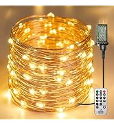 Fairdeer Plug-in Fairy Lights, 66 Ft 200 LED String Light with Remote, 8 Modes, Timer and Dimming...