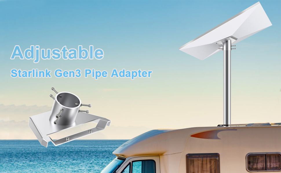 Starlink Gen3 Pipe/pole Adapter, starlink Gen3 dish base