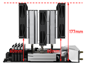 ARGB CPU Dual-Tower Air Cooler