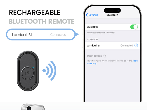 RECHARGEABLE BLUETOOTH REMOTE