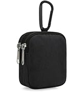 E-Tree Coin Purse with Carabiner Clip, Dual Layer Card Case Holder, Mini Pouch for AirPod Earphon...