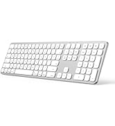 SODI Wireless Keyboard for Mac with Numeric Keypad, Aluminum Bluetooth Keyboard, Backlit, Recharg...