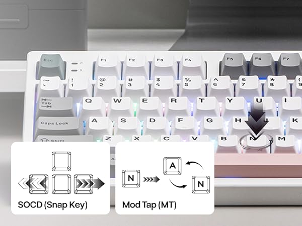 EPOMAKER TH87 Wireless Mechanical Keyboard with 10000mAh Battery