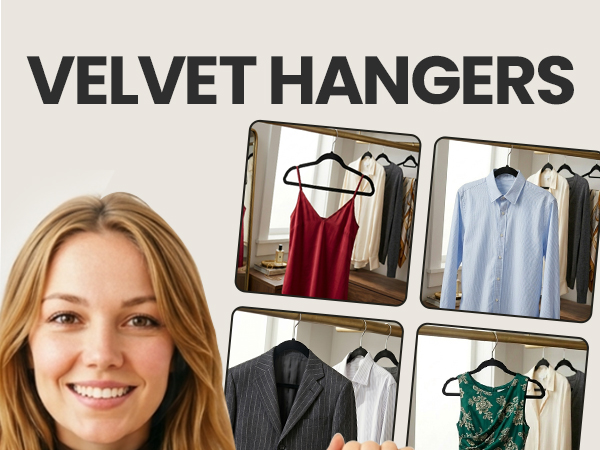 Black Velvet Hangers