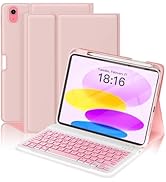NOKBABO for iPad 11th 10th Generation Case with Keyboard, Magnetic Wireless Detachable Folio case...