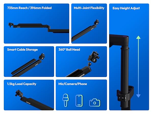 low profile mic arm