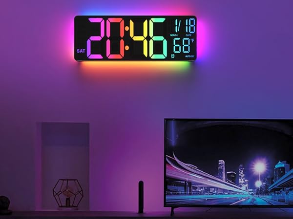 digital wall clock