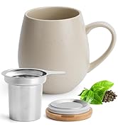 Happy Lemuro Large Tea Steeper Cup with Infuser and Lid 19 oz Steeping Cup - Loose Leaf Tea Infus...