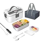 Electric Lunch Box 1.8L Larger 80W Quick Heated Food Heater for Adults Self Heating Lunch Box Por...