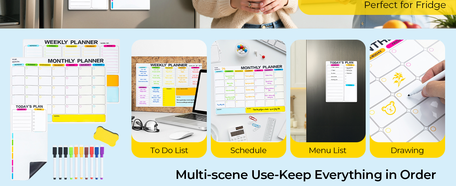 magnetic calendar for refrigerator