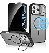 Ruky for iPhone 17 Pro Max Case with Stand and Privacy Screen Protector, [with Detachable Buttons...