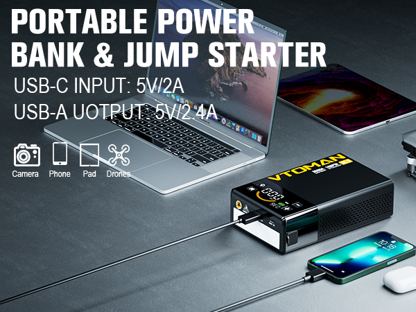 car battery jump starter with air compressor