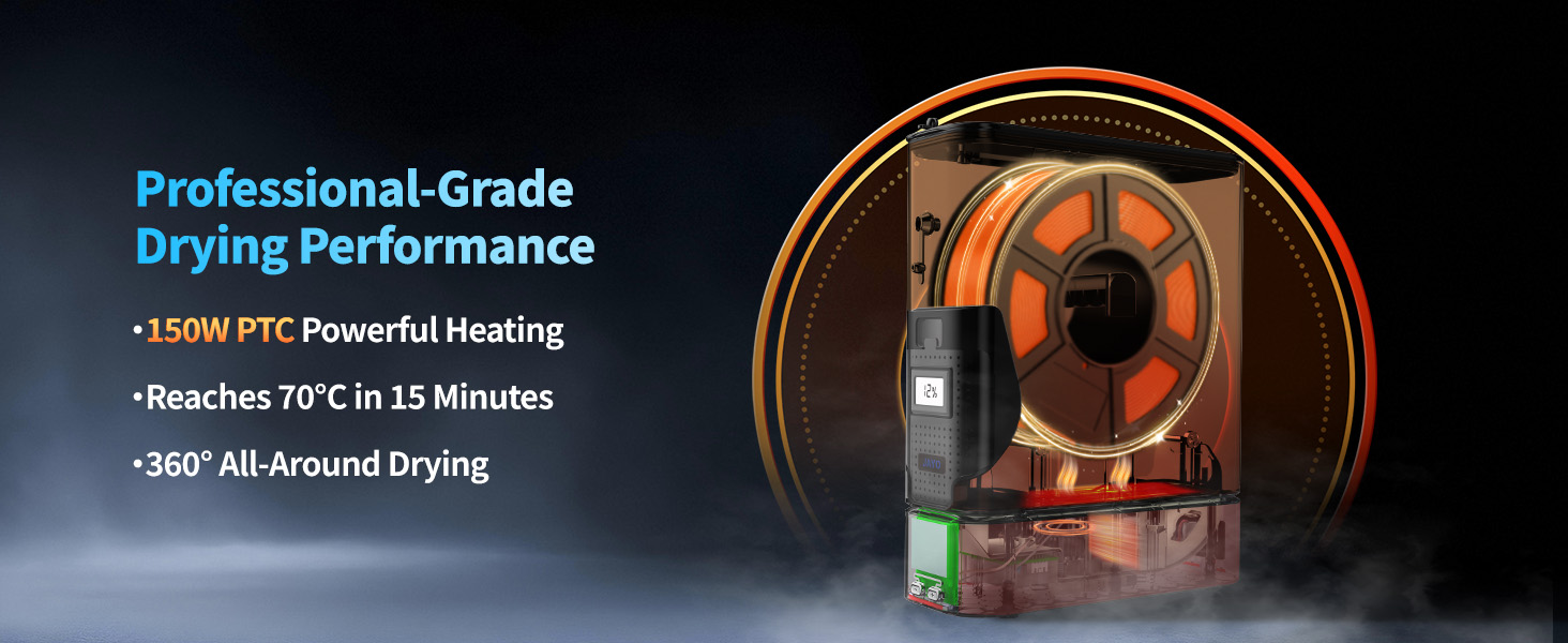 filament dryer box filament dehydrator high temp filament dryer